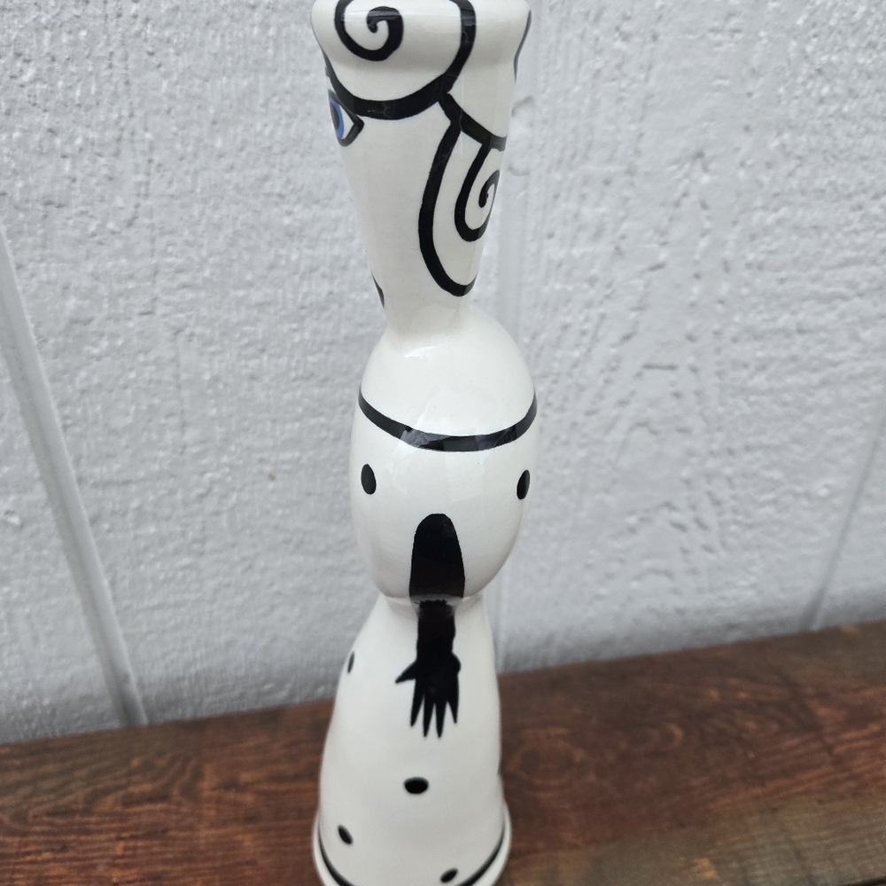 Abstract Ceramic Candlestick Decor - Picture 4 of 10